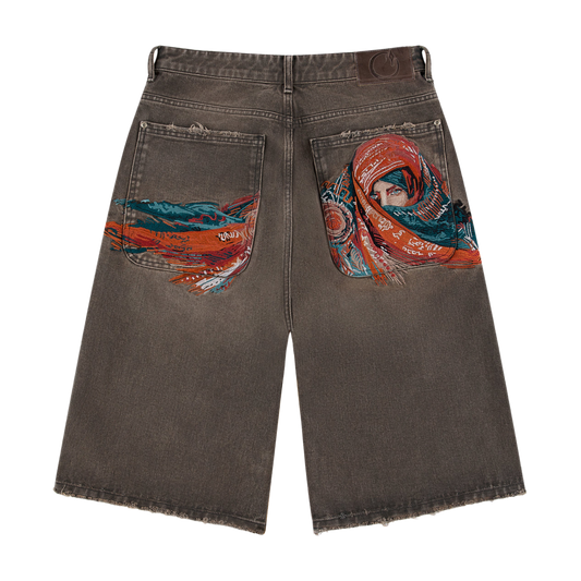 Derschutze Yasmin v3 Light Brown Jorts